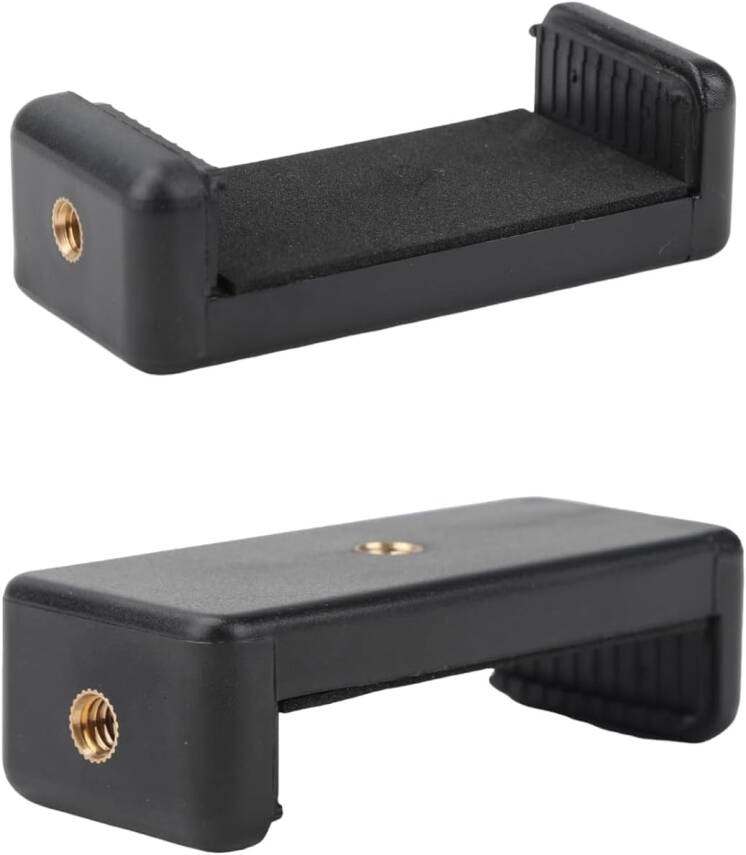 Akıllı Telefon Tutucu, Tripod Montaj Adaptörü, Klipsli Konnektör Başlığı, Selfie Çubuğu Başlığı, Seyahat Mini Tripod - 2