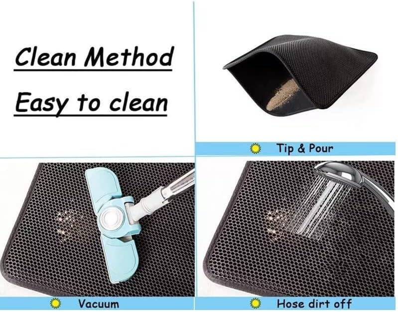 Elekli Kedi Kumu Paspası Kedi Köpek Tuvalet Önü Paspas Kedi Köpek Matı Elekli Kedi Kumu Tuvaleti Önü Paspası (59×37 cm) - 3