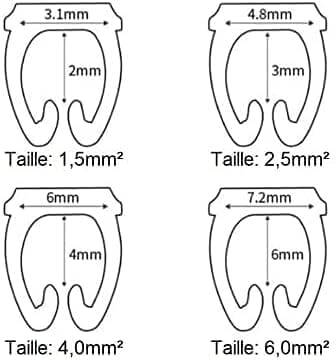 Kyrotech 100’lü Renkli Kablo Etiketi Seti – 6mm Plastik, 10 Renk, Yeniden Kullanılabilir Kordon Etiketi, Fiber Optik ve Elektrik Kabloları İçin Kablo Düzenleyici Etiket Klipsleri - 2