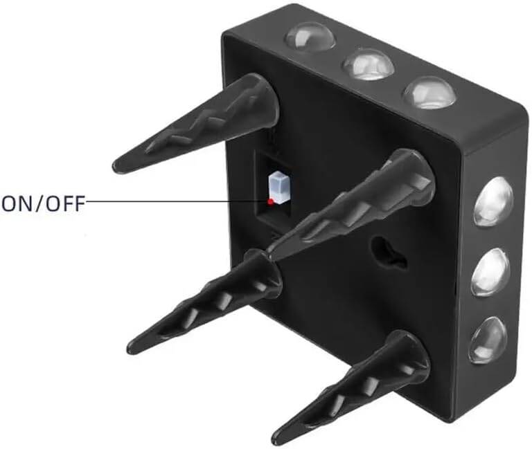 Kyrotech 12 Led Solar Güneş Enerjili Bahçe Aydınlatma Gün Işığı Aplik Led Işık Işıldak Lamba Fener Süs Balkon Dekorasyonu Kamp Peyzaj Teras Avlu Havuz Veranda Su Geçirmez Duvar Ve Zemine Uygun Otomatik ON/OFF - 2