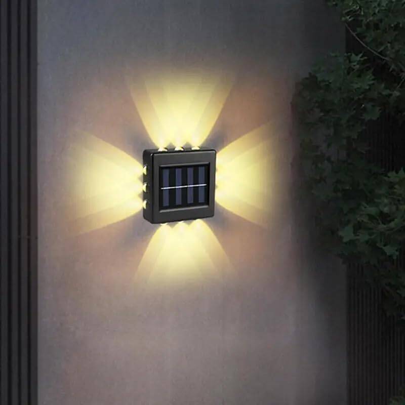Kyrotech 12 Led Solar Güneş Enerjili Bahçe Aydınlatma Gün Işığı Aplik Led Işık Işıldak Lamba Fener Süs Balkon Dekorasyonu Kamp Peyzaj Teras Avlu Havuz Veranda Su Geçirmez Duvar Ve Zemine Uygun Otomatik ON/OFF - 3