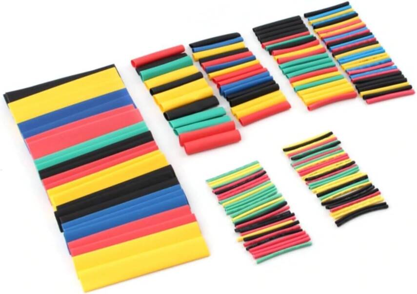 Kyrotech 164 Parça Isıyla Daralan Makaron Seti – Renkli ve Farklı Çaplarda Isıyla Büzüşen Kablo Koruma Kılıfı, Elektrik Yalıtım Makaron Kiti, Su Geçirmez, Alev Geciktirici, Kablo Onarım ve İzolasyon için Uygun - 7