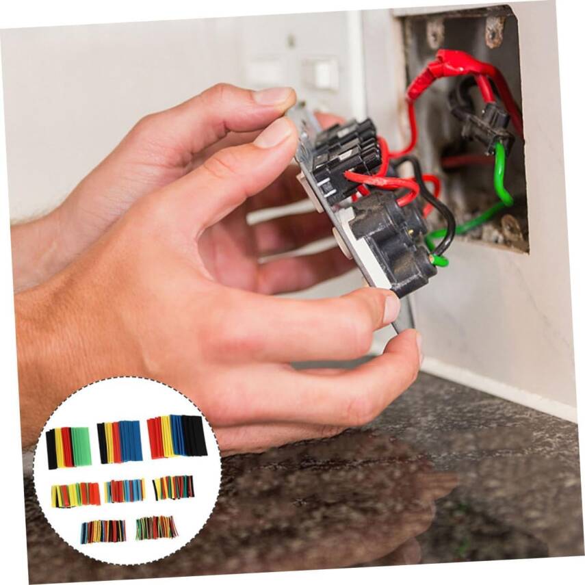 Kyrotech 164 Parça Isıyla Daralan Makaron Seti – Renkli ve Farklı Çaplarda Isıyla Büzüşen Kablo Koruma Kılıfı, Elektrik Yalıtım Makaron Kiti, Su Geçirmez, Alev Geciktirici, Kablo Onarım ve İzolasyon için Uygun - 2