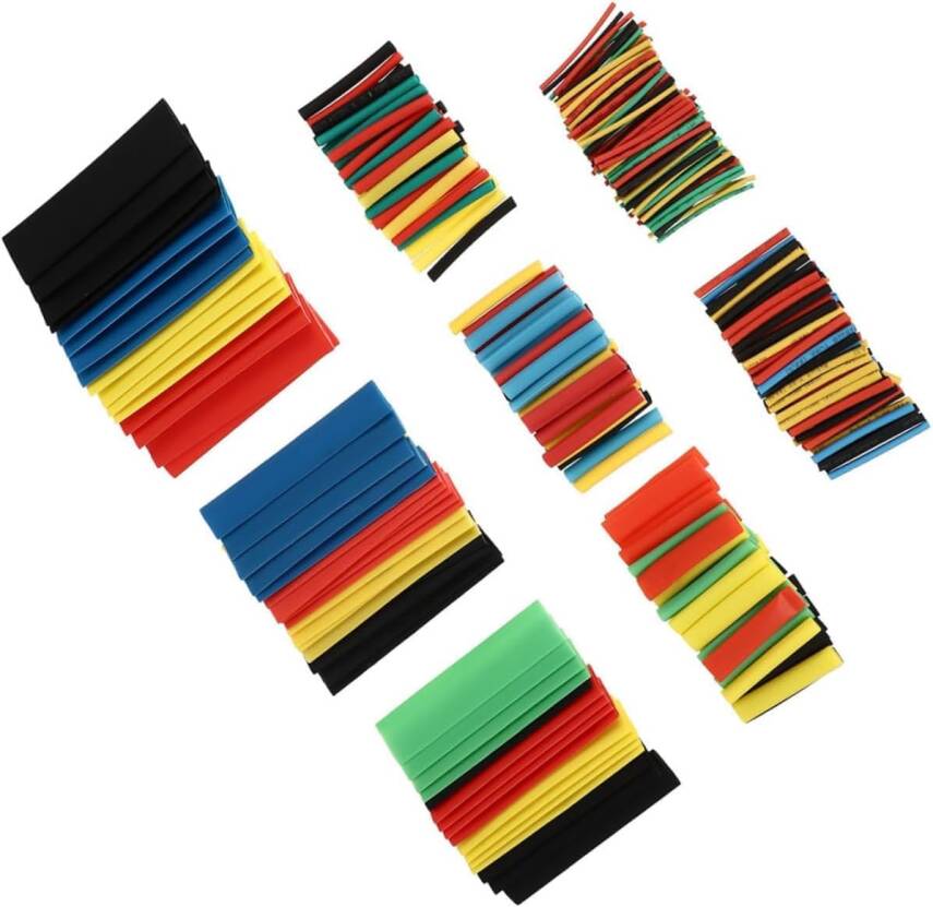 Kyrotech 164 Parça Isıyla Daralan Makaron Seti – Renkli ve Farklı Çaplarda Isıyla Büzüşen Kablo Koruma Kılıfı, Elektrik Yalıtım Makaron Kiti, Su Geçirmez, Alev Geciktirici, Kablo Onarım ve İzolasyon için Uygun - 1
