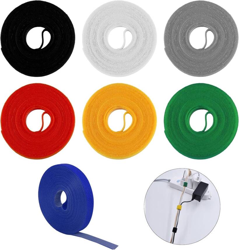 Kyrotech 17 Parça Kablo Tutucu Cırt Seti | Yapışkanlı Kablo Klipsi | Masa Üstü Kablo Düzenleyici | Şarj Kablosu, Kulaklık, USB, HDMI, Mouse Kablosu için | Ofis & Ev Kullanımı | Kablo Yönetimi Çözümü - 9