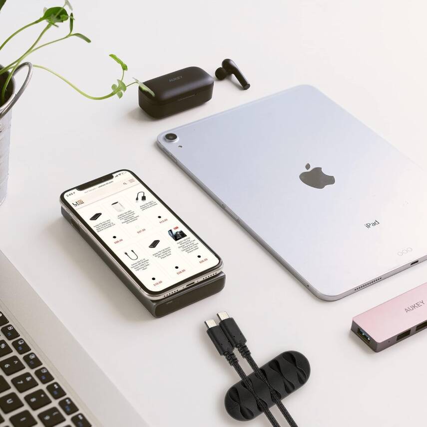 Kyrotech 17 Parça Kablo Tutucu Cırt Seti | Yapışkanlı Kablo Klipsi | Masa Üstü Kablo Düzenleyici | Şarj Kablosu, Kulaklık, USB, HDMI, Mouse Kablosu için | Ofis & Ev Kullanımı | Kablo Yönetimi Çözümü - 5