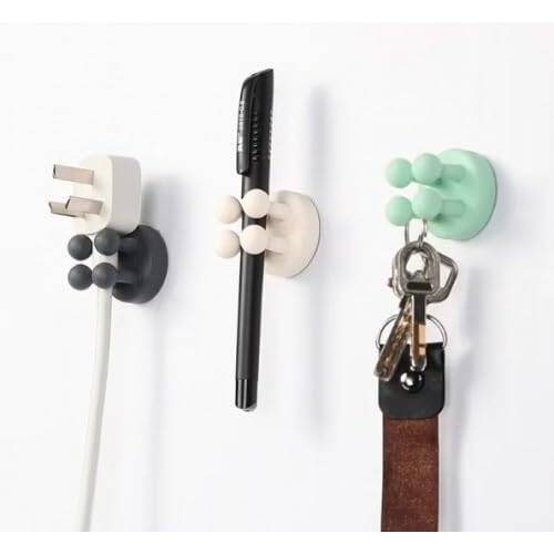 Kyrotech 18 Parça Kablo Tutucu Seti | Yapışkanlı Kablo Klipsi | Masa Üstü Kablo Düzenleyici | Şarj Kablosu, Kulaklık, USB, HDMI, Mouse Kablosu için | Ofis & Ev Kullanımı | Kablo Yönetimi Çözümü - 3