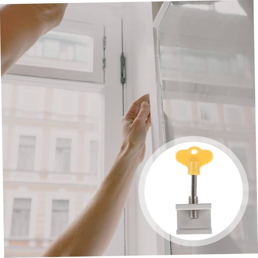 Kyrotech 2 Adet Ayarlanabilir Sürgülü Pencere ve Kapı Kilidi Seti – Alüminyum Gövde, Anahtarlı Montaj, Kaydırmalı Sistemlere Uyumlu, Çocuk Güvenliği ve Hırsızlık Önleyici Kilit - 6