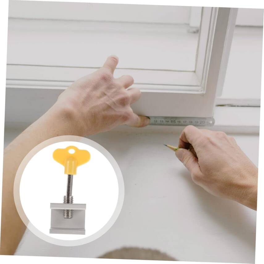 Kyrotech 2 Adet Ayarlanabilir Sürgülü Pencere ve Kapı Kilidi Seti – Alüminyum Gövde, Anahtarlı Montaj, Kaydırmalı Sistemlere Uyumlu, Çocuk Güvenliği ve Hırsızlık Önleyici Kilit - 4