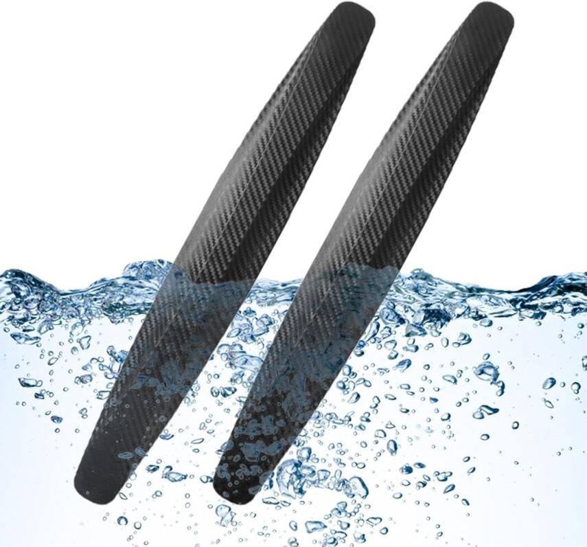 Kyrotech 2 Adet Karbon Fiber Görünümlü Tampon Koruyucu Şerit – 40,5 cm Yapışkanlı Esnek Köşe Koruma – Araç Ön ve Arka Tampon için Çizik Önleyici Şerit, Tüm Araçlara Uyumlu - 6