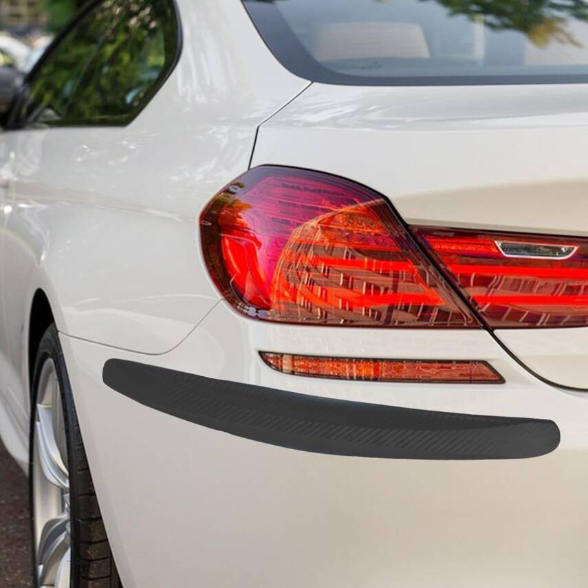 Kyrotech 2 Adet Karbon Fiber Görünümlü Tampon Koruyucu Şerit – 40,5 cm Yapışkanlı Esnek Köşe Koruma – Araç Ön ve Arka Tampon için Çizik Önleyici Şerit, Tüm Araçlara Uyumlu - 3