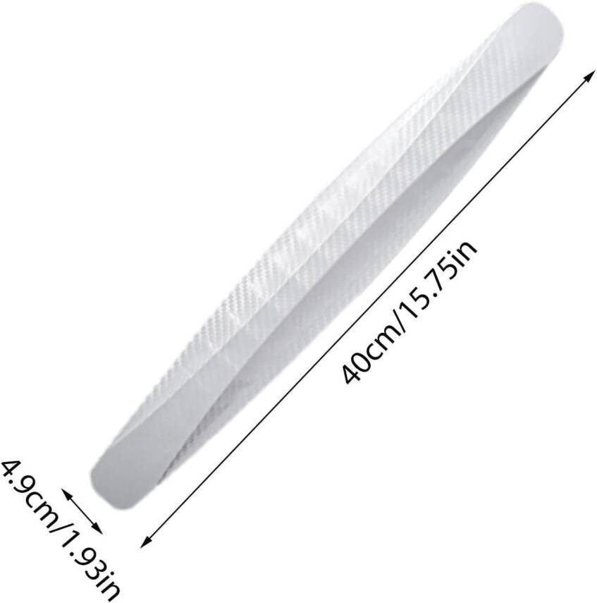 Kyrotech 2 Adet Karbon Fiber Görünümlü Tampon Koruyucu Şerit – 40,5 cm Yapışkanlı Esnek Köşe Koruma – Araç Ön ve Arka Tampon için Çizik Önleyici Şerit, Tüm Araçlara Uyumlu - 15