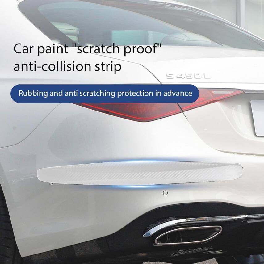 Kyrotech 2 Adet Karbon Fiber Görünümlü Tampon Koruyucu Şerit – 40,5 cm Yapışkanlı Esnek Köşe Koruma – Araç Ön ve Arka Tampon için Çizik Önleyici Şerit, Tüm Araçlara Uyumlu - 11