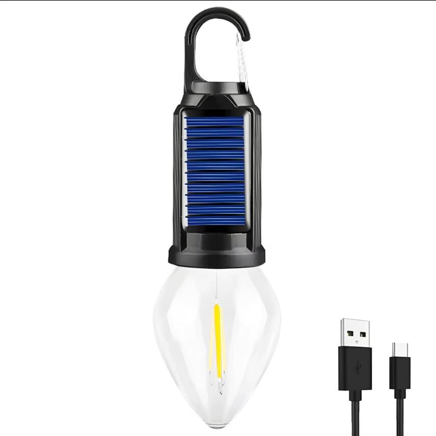 Kyrotech 2 Lambalı, Askılı, 3 Modlu, Şarjlı, Led Solar Güneş Enerjili, 2 MT Metal STANDLI, Su Geçirmez, Kitap Okuma Işığı, Kamp, avcılık, Balıkçılık, Garaj, Güverte, Balkon Dekorasyonu, Karavan - 5