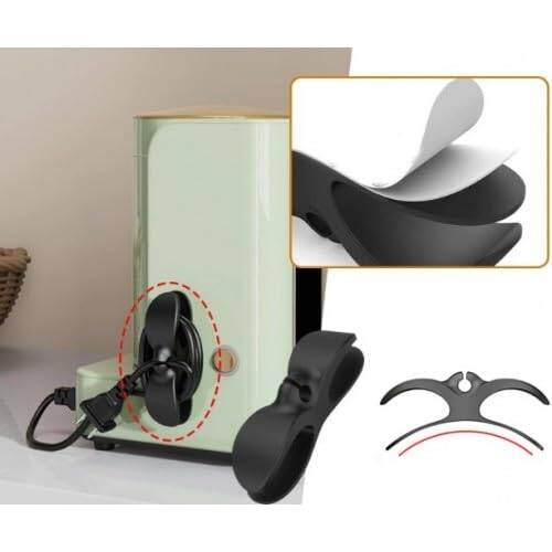 Kyrotech 20 Parça Kablo Tutucu Seti | Yapışkanlı Kablo Klipsi | Masa Üstü Kablo Düzenleyici | Şarj Kablosu, Kulaklık, USB, HDMI, Mouse Kablosu için | Ofis & Ev Kullanımı | Kablo Yönetimi Çözümü - 9