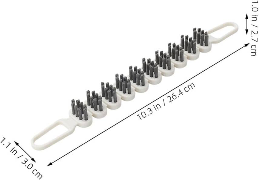 Kyrotech 2'li 360° Bükülebilir Aralık Temizleme Fırçası – 26,5 cm Esnek Saplı Kavisli Yüzey Temizleyici, Askı Delikli Çok Amaçlı Mutfak Banyo Lavabo Temizlik Fırçası - 2