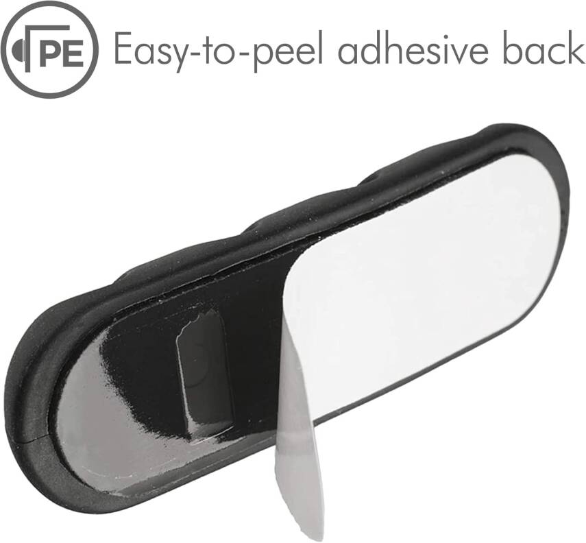 Kyrotech 3 Adet Kablo Tutucu Seti – Her Biri 5 Kablo Kapasiteli | Yapışkanlı Kablo Klipsi, Masa Üstü Kablo Düzenleyici, Ofis & Ev İçin Kablo Yönetimi | Siyah Renk - 8