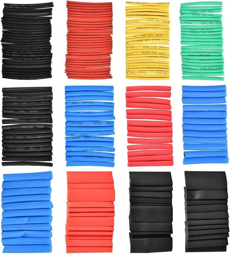 Kyrotech 560 Parça Isıyla Daralan Makaron Setİ, Kutulu, Renkli, Farklı Çaplarda Isıyla Büzüşen Kablo Koruma Kılıfı, Elektrik Yalıtım Makaron Kiti, Su Geçirmez, Alev Geciktirici, Kablo Onarım ve İzolasyonu - 9