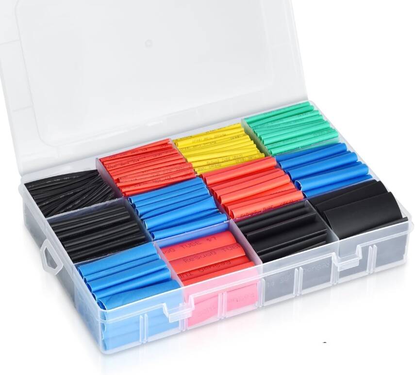 Kyrotech 560 Parça Isıyla Daralan Makaron Setİ, Kutulu, Renkli, Farklı Çaplarda Isıyla Büzüşen Kablo Koruma Kılıfı, Elektrik Yalıtım Makaron Kiti, Su Geçirmez, Alev Geciktirici, Kablo Onarım ve İzolasyonu - 1