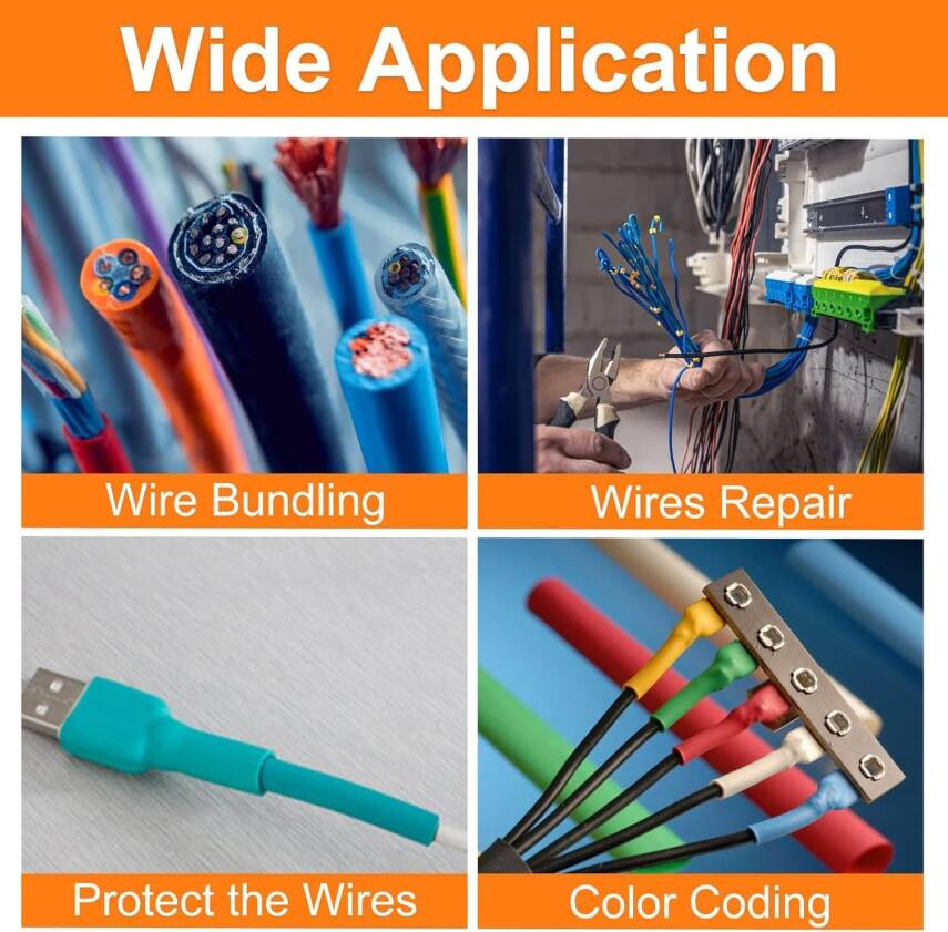 Kyrotech 560 Parça Isıyla Daralan Makaron Setİ, Kutulu, Renkli, Farklı Çaplarda Isıyla Büzüşen Kablo Koruma Kılıfı, Elektrik Yalıtım Makaron Kiti, Su Geçirmez, Alev Geciktirici, Kablo Onarım ve İzolasyonu - 4