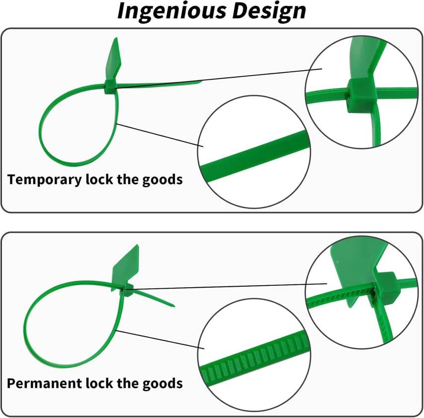 Kyrotech 700 Adet Etiketli Kablo Bağı, Güvenlik Etiket Bağı, Mühür Bağı, Ev Ofis Bahçe, Duvar Kablosu, Cırt Kelepçe, Plastik Cırt, Sarı, Yeşil, Mavi, Turuncu, Beyaz, Siyah, Kırmızı 100 er Adet - 6