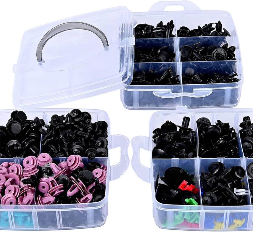 Kyrotech 725 Parça Evrensel Oto Klips Seti – 38 Boy Farklı Araç Tutucu, 30 Sünger Yastık, 1 Klips Sökme Aleti ile – Tampon, Kapı Paneli, Çamurluk, Motor Kapağı İçin Uyumlu Kutulu Tamir ve Montaj Kiti - 8