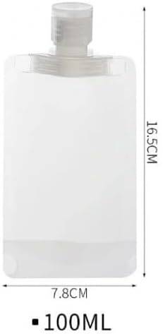 Kyrotech 9 Adet 100 ml Doldurulabilir Şişe Seti – Şampuan, Losyon, Duş Jeli, Yağ ve Krem için Sızdırmaz, BPA İçermeyen, Geniş Ağızlı Seyahat Şişeleri - 3