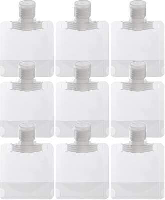 Kyrotech 9 Adet 100 ml Doldurulabilir Şişe Seti – Şampuan, Losyon, Duş Jeli, Yağ ve Krem için Sızdırmaz, BPA İçermeyen, Geniş Ağızlı Seyahat Şişeleri - Kyrotech