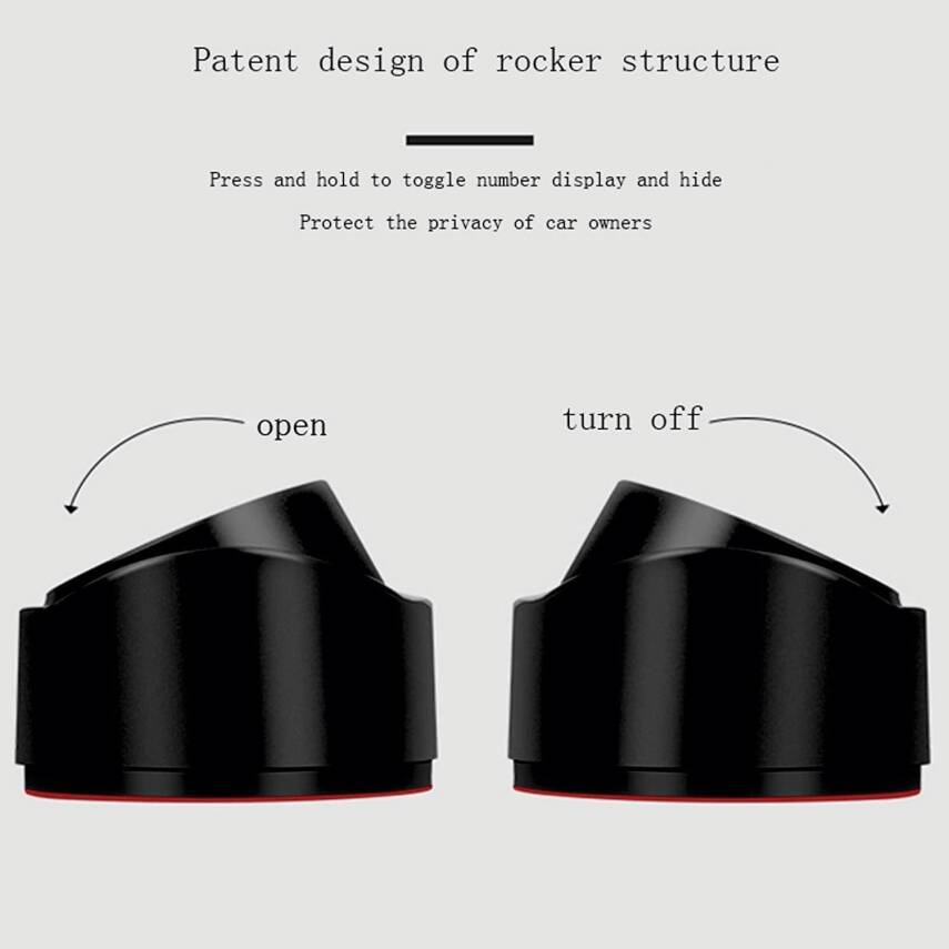 Kyrotech Araç İçi Otopark Numaratörü – Manyetik Sayı Etiketli, Fosforlu Mobil Telefon Numarası Ekranı, Gösterge Paneli için Şık Numara Göstergesi - 7