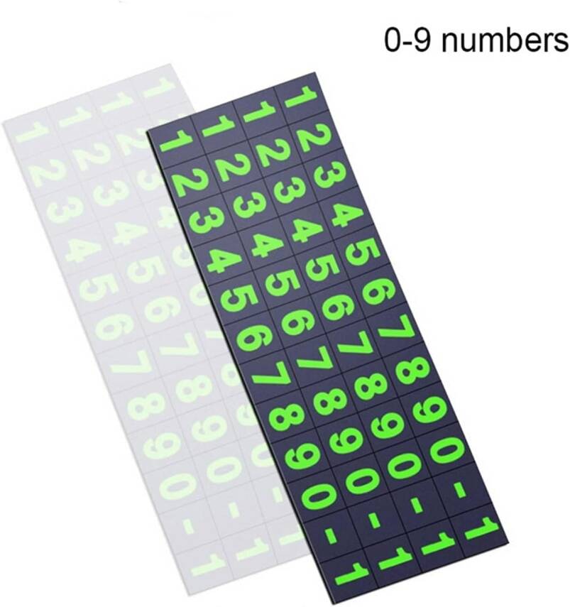 Kyrotech Araç İçi Otopark Numaratörü – Manyetik Sayı Etiketli, Fosforlu Mobil Telefon Numarası Ekranı, Gösterge Paneli için Şık Numara Göstergesi - 5