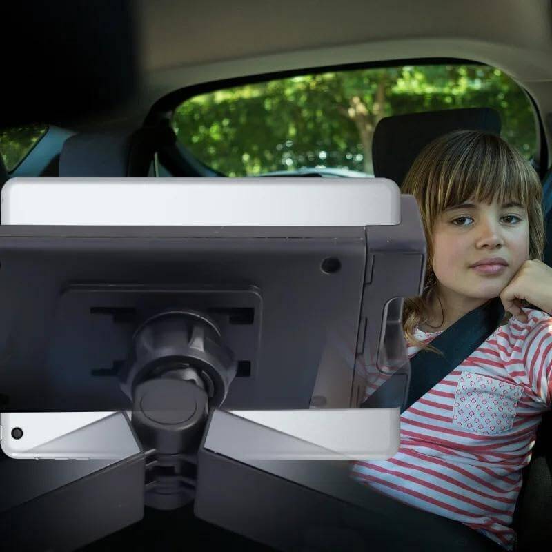 Kyrotech Araç Koltuk Arkası Tablet Tutucu, Telefon Tutucu, Tablet/Telefon Tutucu, 360° iPad Pro 12.9 Mini Air, Galaxy Tab A A7 S7, Switch, Surface, 4,7-12,9 inch ile uyumlu - 5