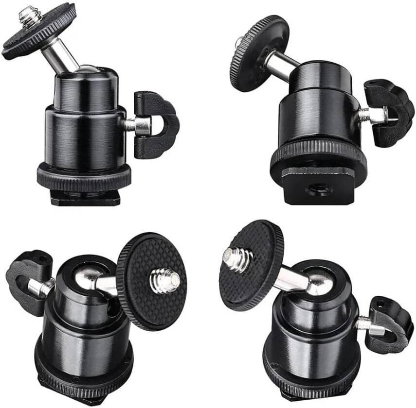 Kyrotech Cep telefonu klipsi tutucu, metal cep telefonu tutucu klipsi 360° bilyalı başlık 1/4 inç dişli, fotoğraf severler için hafif, sağlam - 7