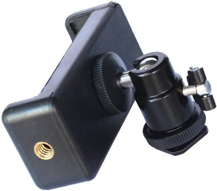 Kyrotech Cep telefonu klipsi tutucu, metal cep telefonu tutucu klipsi 360° bilyalı başlık 1/4 inç dişli, fotoğraf severler için hafif, sağlam - 5