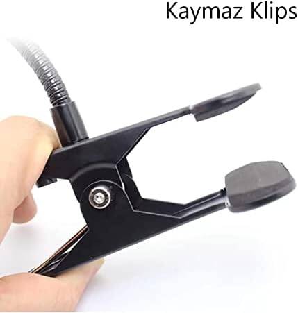 Kyrotech Çok Fonksiyonlu LED Akrobat Masa Lambası, Klipsli, Göz Koruyuculu, Ayarlanabilir Açılı, Kitap Okuma Işığı, YouTuber, TikTok, Ring Light Aydınlatma, 3 Farklı Mod (Sarı, Beyaz, Gün Işığı) - 8