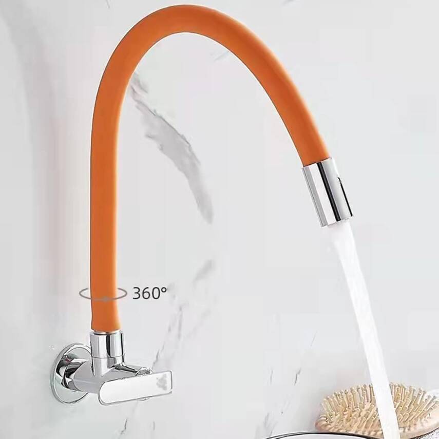 Kyrotech Esnek Musluk Uzatma Borusu – 30 cm | 360° Döner Başlıklı, Köpük Filtresi, Su Sıçratmaz | Kolay Kurulum | Mutfak, Banyo ve Duvar Muslukları için Uyumlu | Yumuşak ve Dayanıklı Plastik - 5