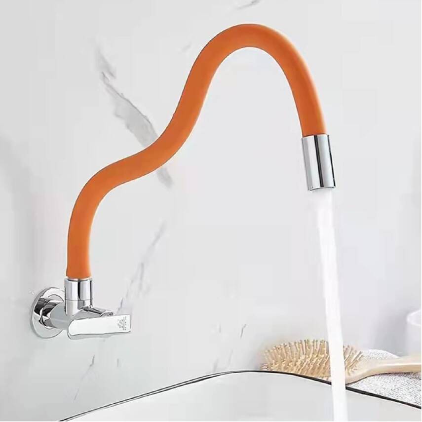 Kyrotech Esnek Musluk Uzatma Borusu – 30 cm | 360° Döner Başlıklı, Köpük Filtresi, Su Sıçratmaz | Kolay Kurulum | Mutfak, Banyo ve Duvar Muslukları için Uyumlu | Yumuşak ve Dayanıklı Plastik - 1