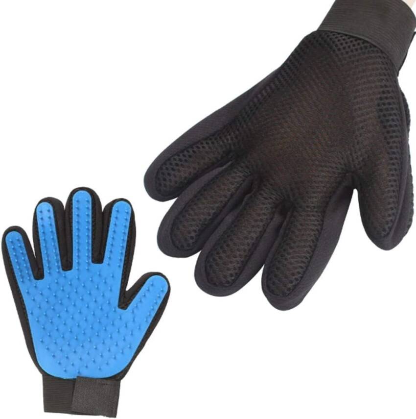 Kyrotech Evcil Hayvan Tüy Alma Eldiveni, Kedi ve Köpek Bakım Eldiveni, Mavi Evcil Hayvan Epilasyon Eldivenleri Evcil Hayvanlar için Banyo Eldiveni - 7