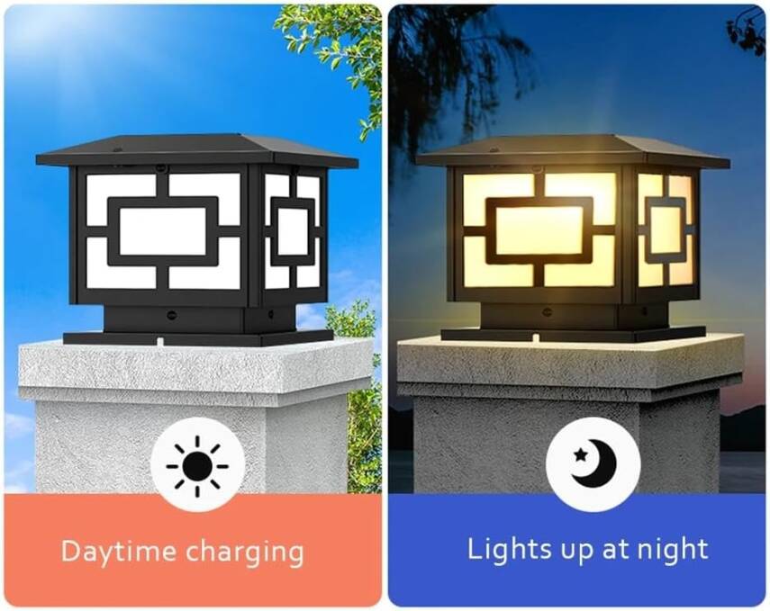 Kyrotech Güneş Enerjili 10W Set Üstü Standlı 78 CM Bahçe Aydınlatması, Su Geçirmez, 3200K-6500K, Solar Küp Armatür, 2 Modlu (Beyaz-Gün Işığı), Veranda, Çit, Bahçe Duvarı Küp Aydınlatma 165×110 mm - 9