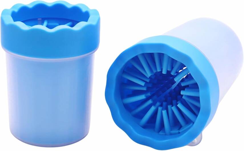 Kyrotech Köpek Pati Temizleme Kupası – Silikon Fırçalı Ayak Temizleyici Kupa – Taşınabilir, Su ile Yıkanabilir, Nazik Temizlik Sunan Küçük Boy Pati Yıkama Kabı – Evde ve Dışarıda Hijyen için Evcil Hayvan Akses - 1