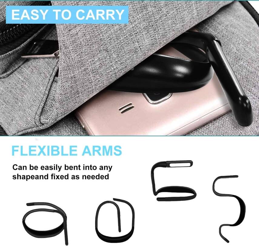 Kyrotech LED Boyun Okuma Lambası, Yatak Kitap Işığı, Şarjlı, Ayarlanabilir Parlaklık Masa Lambası, Bükülebilir Kollara, 3 farklı Renk Modu, Bakım, Onarım, Gece Koşusu, Yürüyüş, Örgü, Kamp, Makyaj için Uygundur - 5