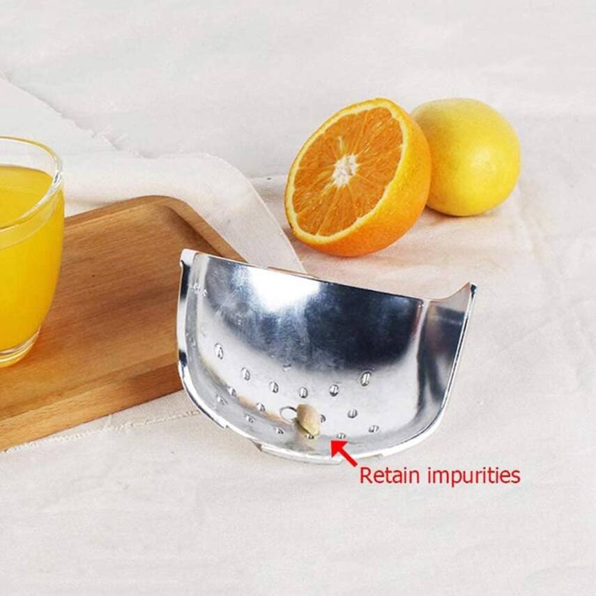 Kyrotech Manuel Katı Meyve Sıkacağı, Ağır Hizmet Tipi Tek Presli Limon Sıkacağı Premium Kalite Metal Alüminyum Alaşımlı El Sıkacağı Elma, Portakal, Üzüm, Greyfurt için Meyve Sıkacağı - 4