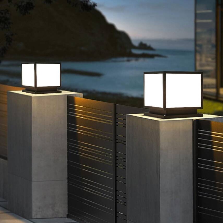 Kyrotech Set Üstü KARE Solar LED Bahçe Lambası 60W, Güneş Enerjili + 220V Elektrikli Hibrit, E27 Duy, Fotoselli, Uzaktan Kumandalı, 3 Modlu Işık, IP65 Su Geçirmez, Uzun Ömürlü Bahçe Aydınlatma Armatürü - 9