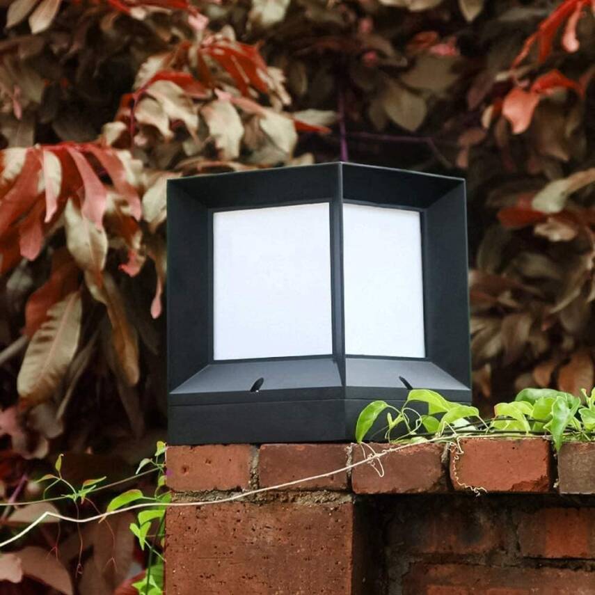 Kyrotech Set Üstü Küp Solar LED Bahçe Lambası 60W, Güneş Enerjili+220V Elektrikli Hibrit, E27 Duy, Fotoselli, Uzaktan Kumandalı | 3 Modlu Işık | IP65 Su Geçirmez | Uzun Ömürlü Bahçe Aydınlatma Armatürü - 6