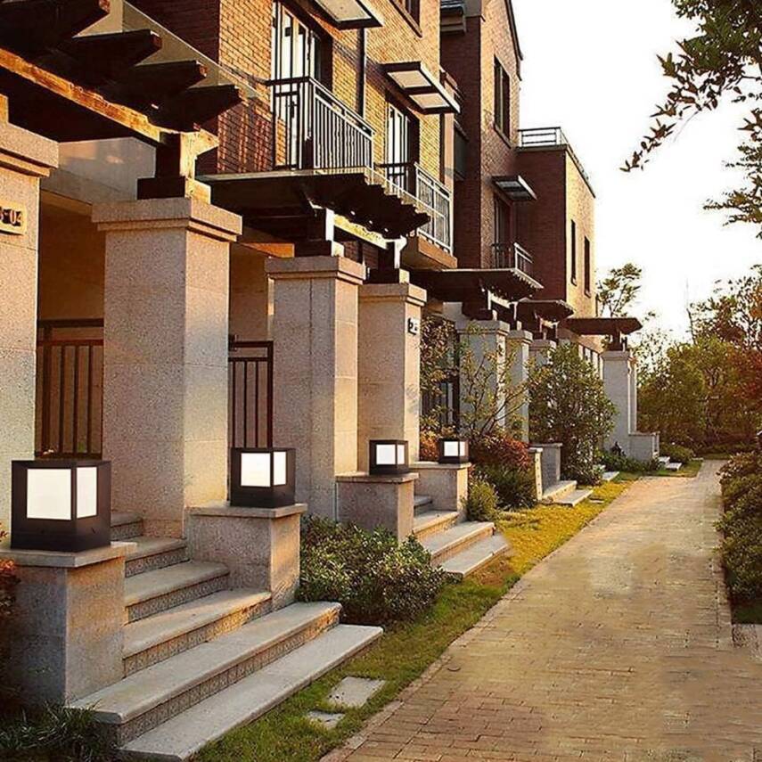 Kyrotech Set Üstü Küp Solar LED Bahçe Lambası 60W, Güneş Enerjili+220V Elektrikli Hibrit, E27 Duy, Fotoselli, Uzaktan Kumandalı | 3 Modlu Işık | IP65 Su Geçirmez | Uzun Ömürlü Bahçe Aydınlatma Armatürü - 2