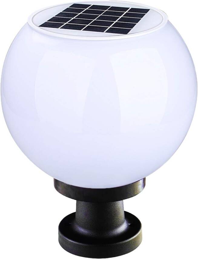 Kyrotech Set Üstü KÜRE Solar LED, Bahçe Lambası 60W, Güneş Enerjili+220V Elektrikli Hibrit, E27 Duy, Fotoselli, Uzaktan Kumandalı, 3 Modlu Işık, IP65 Su Geçirmez | Uzun Ömürlü Bahçe Aydınlatma Armatürü - 8