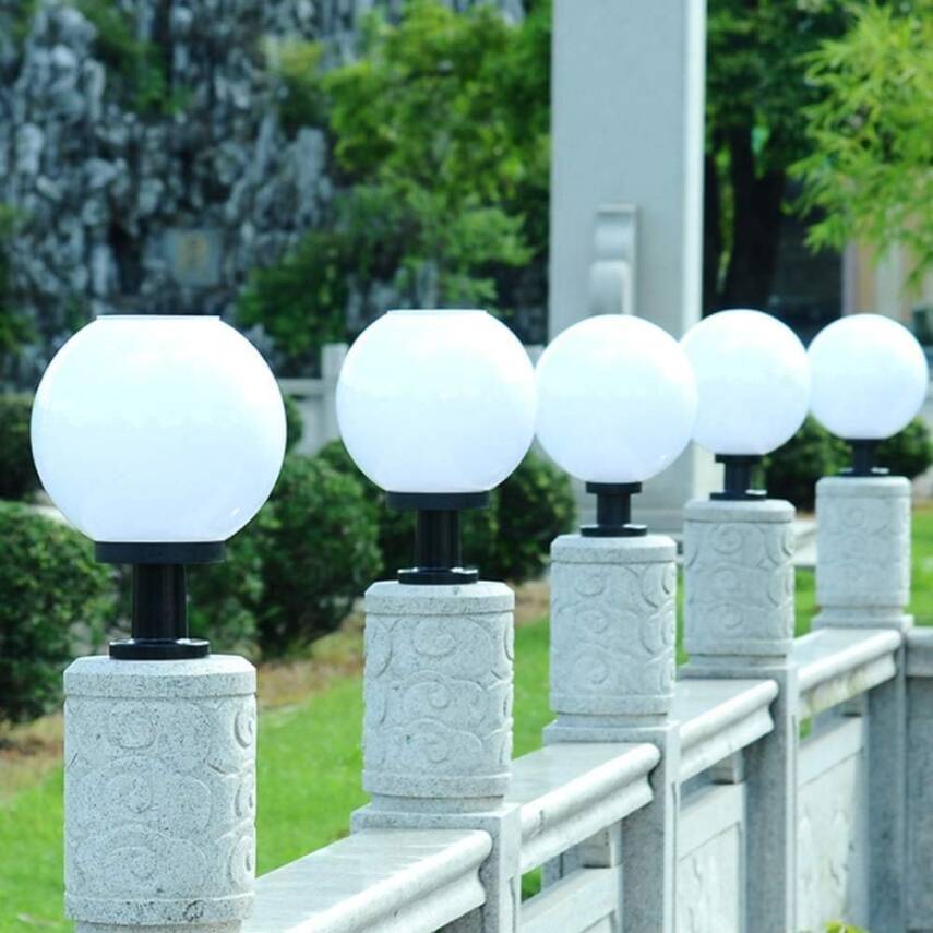 Kyrotech Set Üstü KÜRE Solar LED, Bahçe Lambası 60W, Güneş Enerjili+220V Elektrikli Hibrit, E27 Duy, Fotoselli, Uzaktan Kumandalı, 3 Modlu Işık, IP65 Su Geçirmez | Uzun Ömürlü Bahçe Aydınlatma Armatürü - 3