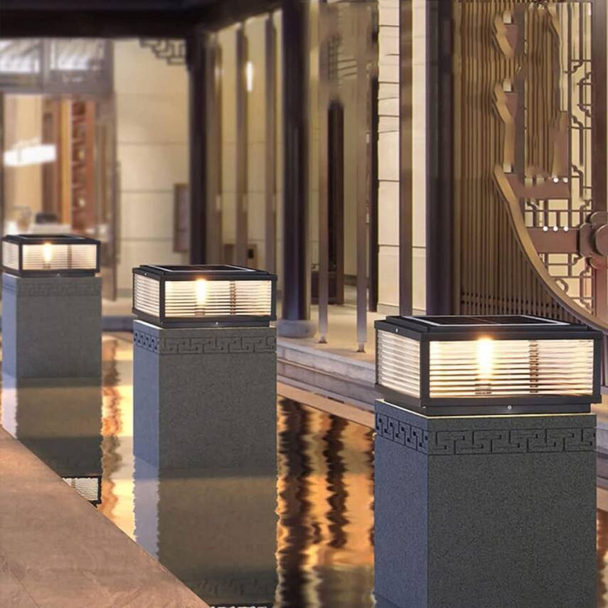 Kyrotech Set Üstü Solar LED Bahçe Lambası 60W, Güneş Enerjili+220V Elektrikli Hibrit | E27 Duy | Fotoselli | Uzaktan Kumandalı | 3 Modlu Işık | IP65 Su Geçirmez | Uzun Ömürlü Bahçe Aydınlatma Armatürü - 9