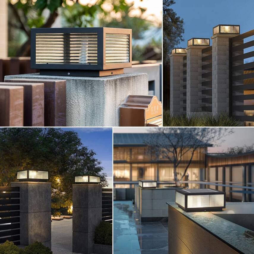 Kyrotech Set Üstü Solar LED Bahçe Lambası 60W, Güneş Enerjili+220V Elektrikli Hibrit | E27 Duy | Fotoselli | Uzaktan Kumandalı | 3 Modlu Işık | IP65 Su Geçirmez | Uzun Ömürlü Bahçe Aydınlatma Armatürü - 8