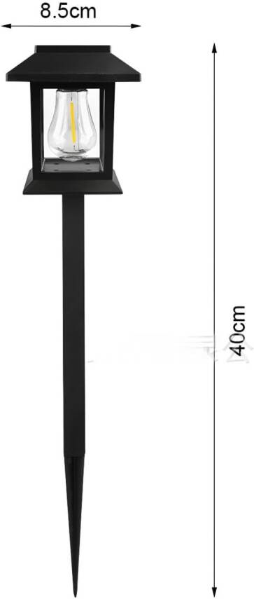 Kyrotech Solar Güneş Enerjili Bahçe Aydınlatma Gün Işığı Led Işık Işıldak Lamba Fener Süs Balkon Dekorasyonu Flament Led Set Üstü Kamp Peyzaj Teras Avlu Havuz Veranda Lamba Su Geçirmez Otomatik ON/OFF - 9