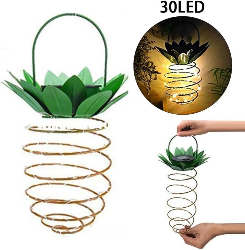 Kyrotech Solar Güneş Enerjili Led Işık Asılabilir Fener Süs Bahçe Veranda Balkon Dekorasyon Lambası 1.15 Metre - 6